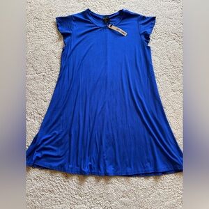 Coco + Carmen Francis Flutter Sleeve Royal Blue Dress
